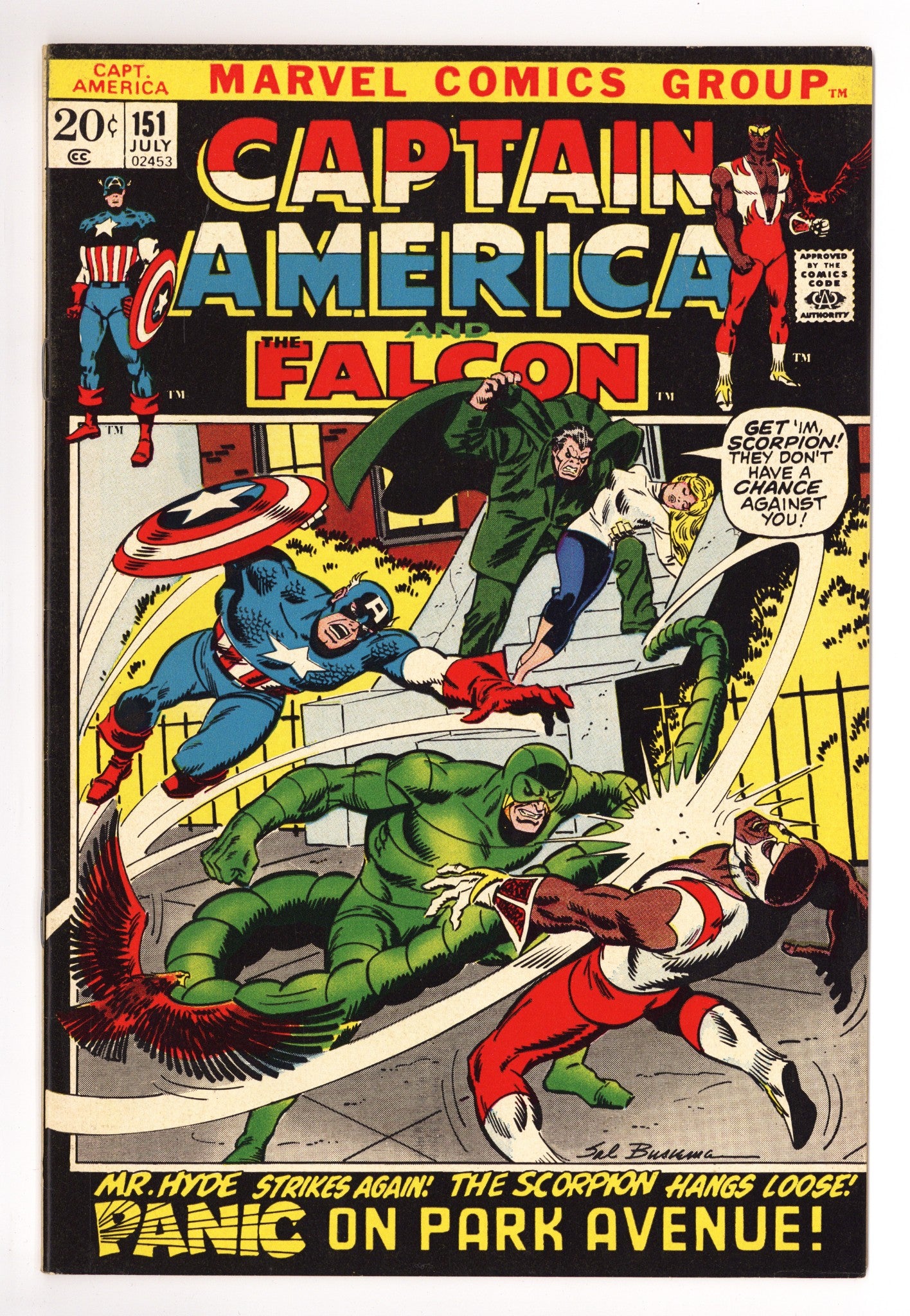 Captain America Vol 1 151 VF+ (8.5) (1972) 