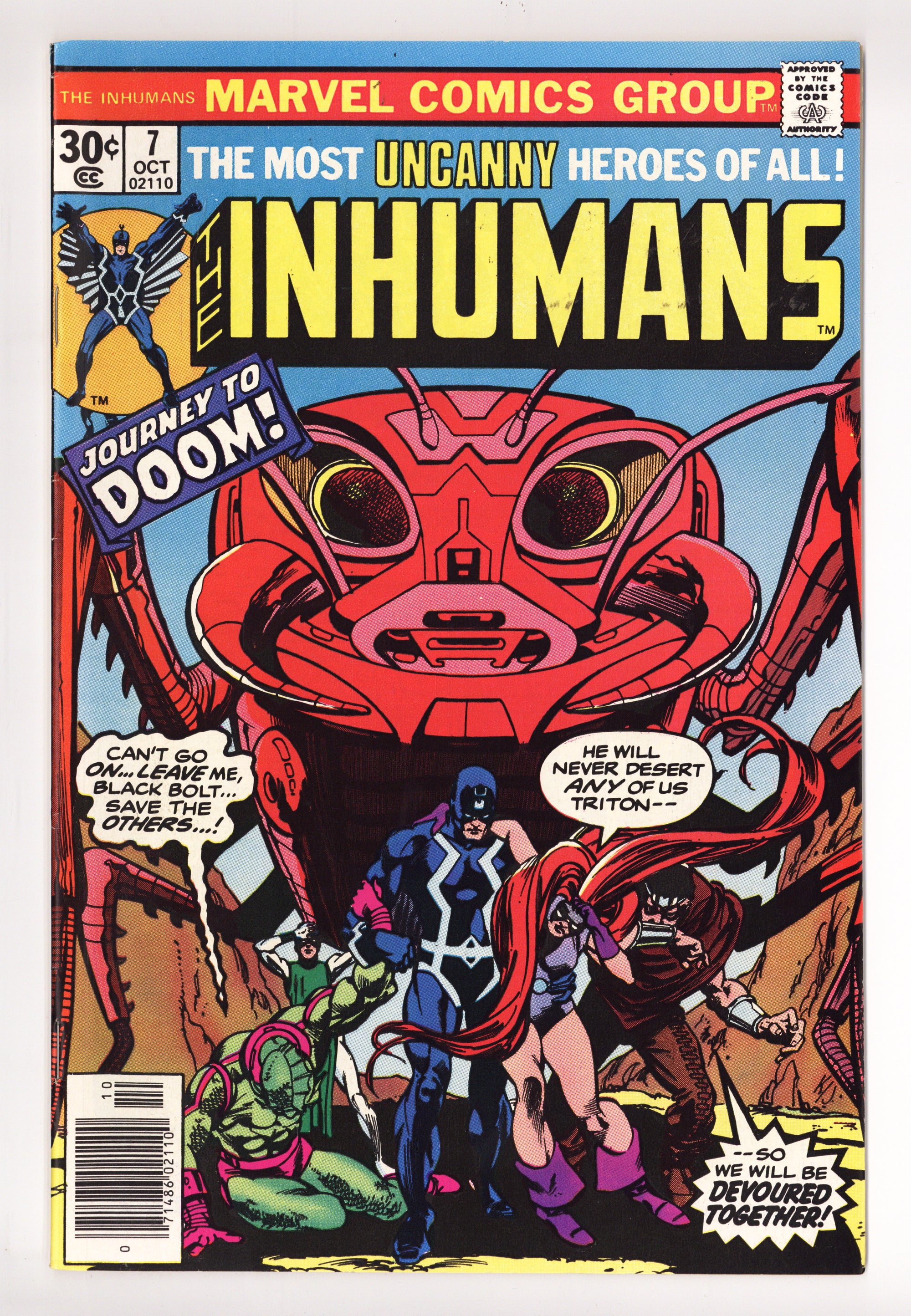 The Inhumans Vol 1 7 Mid Grade (1976) 