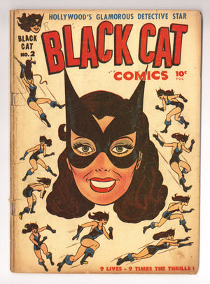 Black Cat Comics 2 GD+ (2.5) (1946)