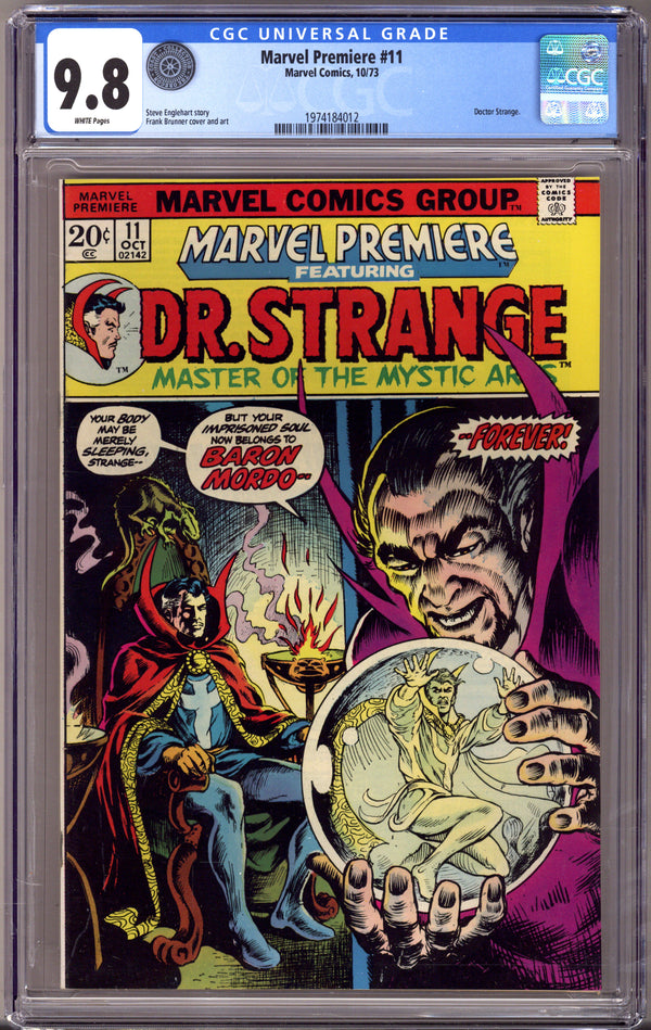 Marvel Premiere 11 CGC 9.8 (NM/M) Oregon Coast Collection (1973)