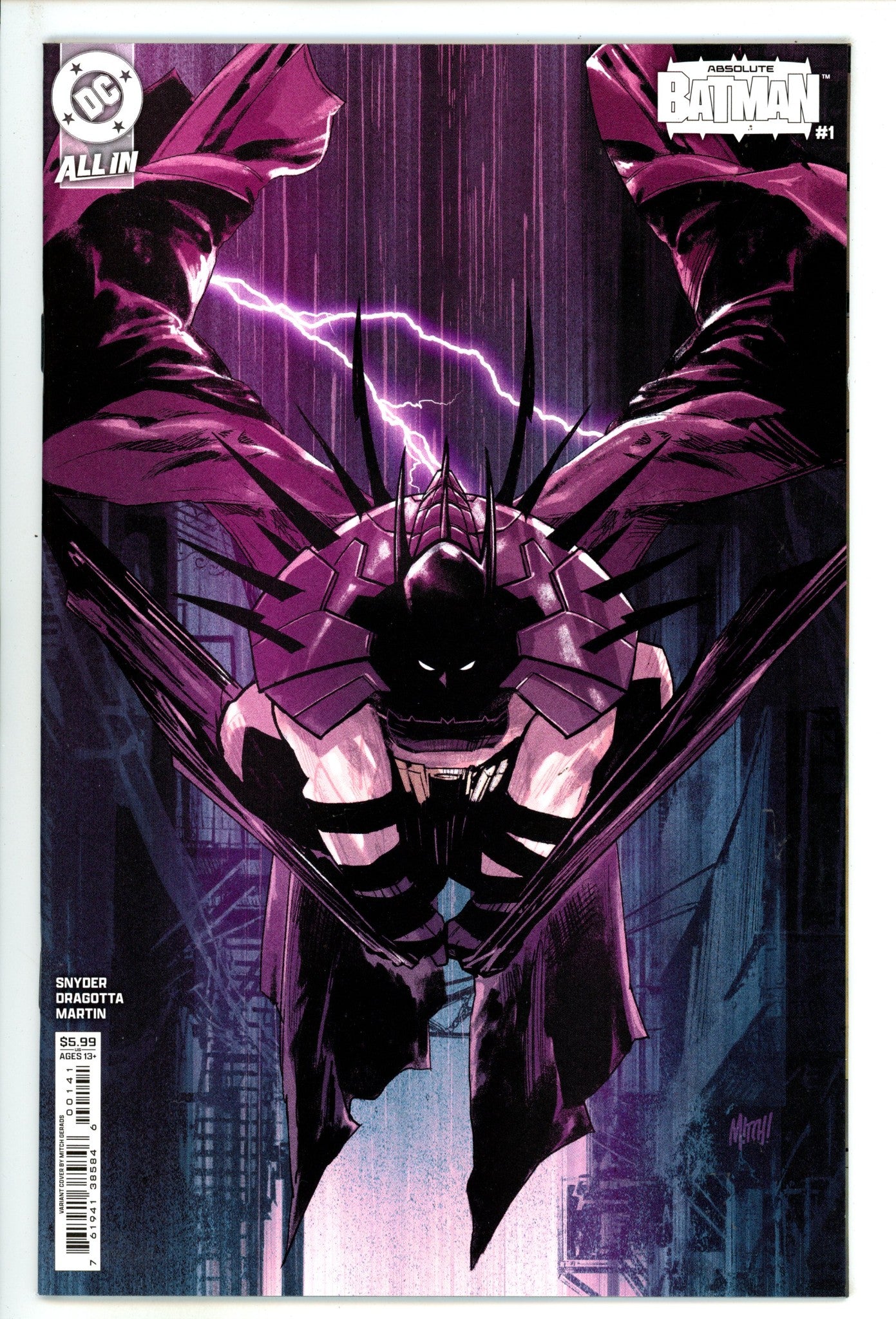 Absolute Batman 1 NM- (9.2) (2024) Gerads Variant 