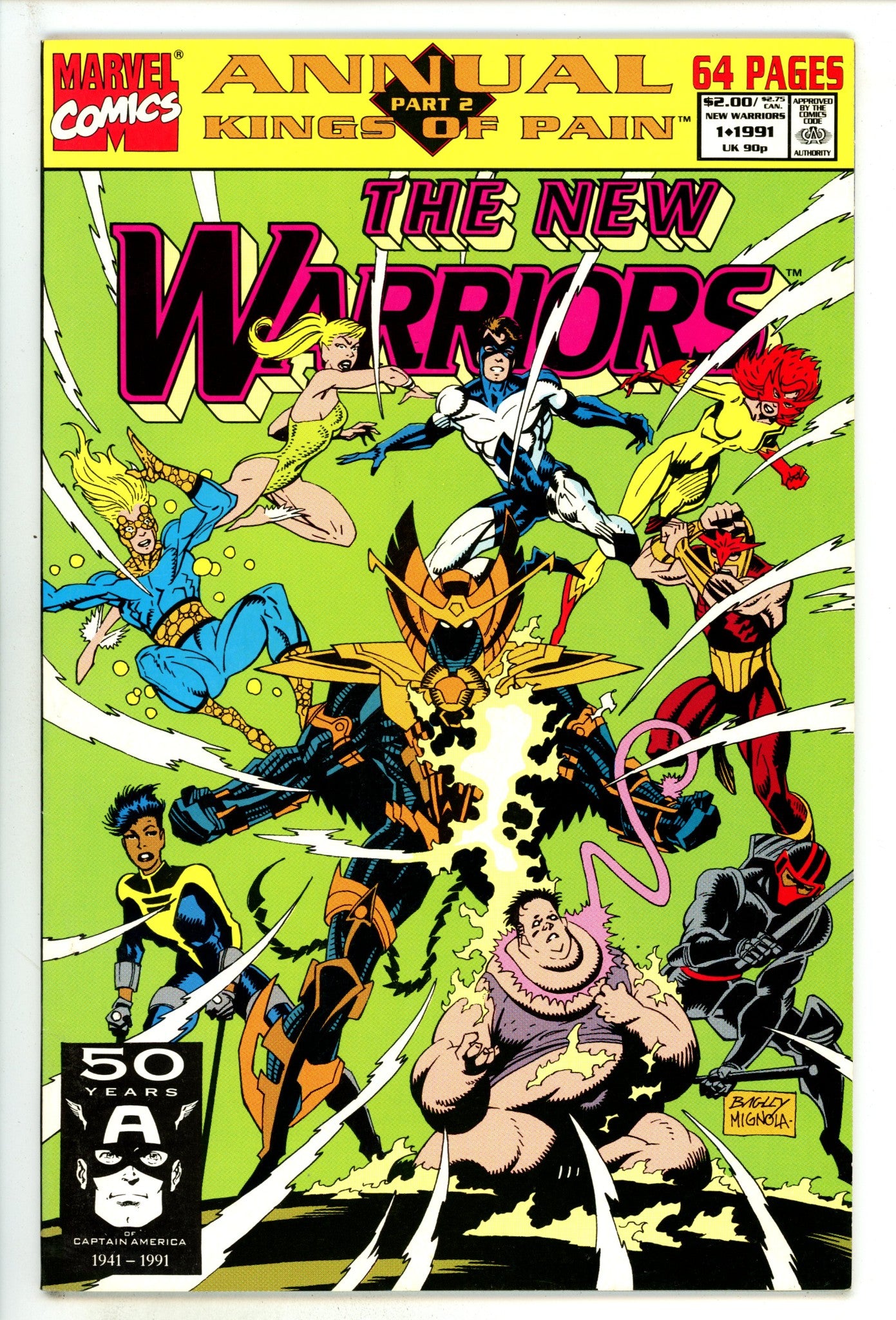 The New Warriors Annual Vol 1 1 High Grade (1991) 