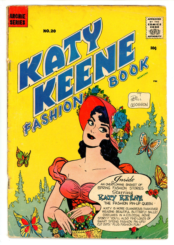 Katy Keene Fashion Book Magazine 20 GD+ (2.5) (1958)