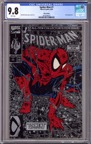 Spider-Man Vol 1 1 CGC 9.8 (NM/M) (1990) Silver Variant