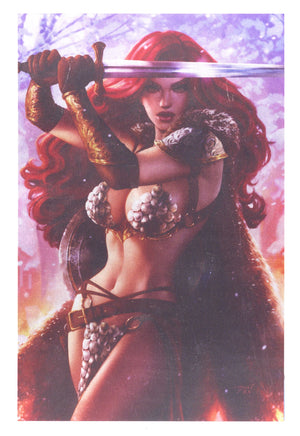 Red Sonja Vol 6 1 High Grade /50 (2021) Khamunaki Metal Virgin Exclusive Variant