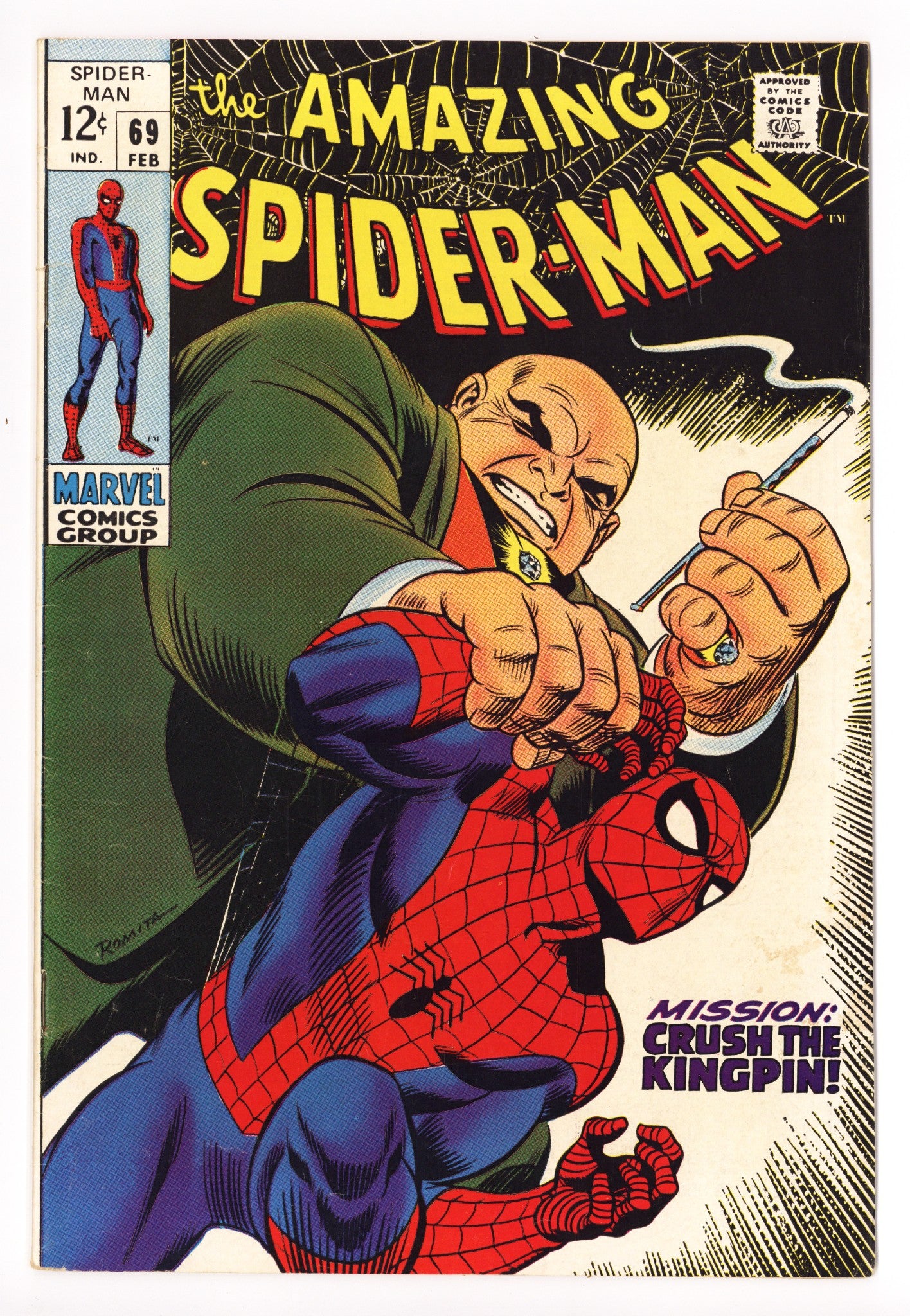 The Amazing Spider-Man Vol 1 69 FN- (5.5) (1969) 