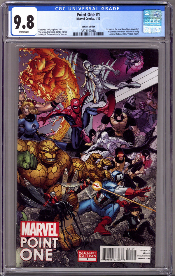 Point One 1 CGC 9.8 (NM/M) (2012) Bradshaw Wraparound Variant