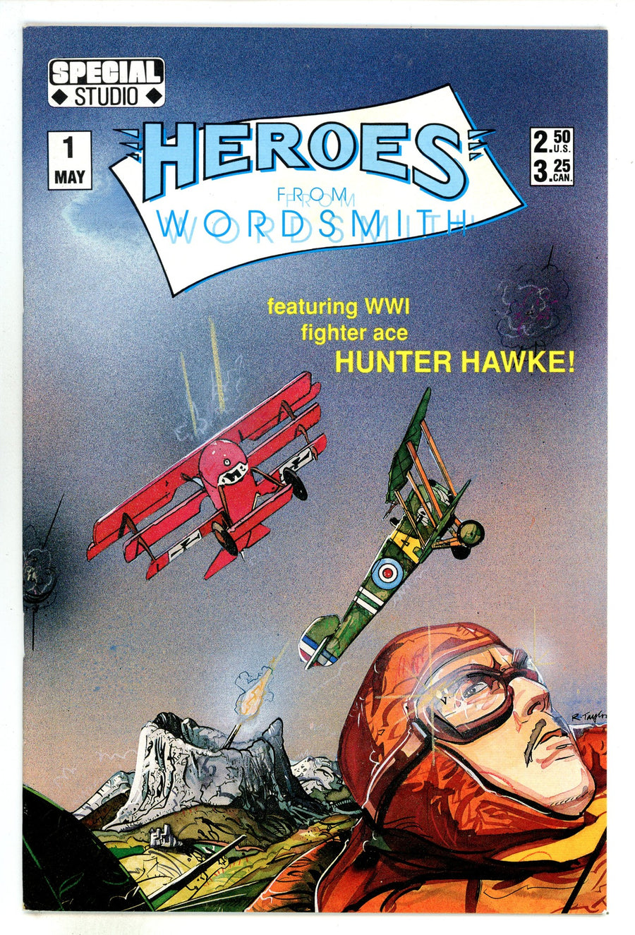 Heroes from Wordsmith 1 High Grade (1990) Signed x1 1st Page Dave Darrigo 