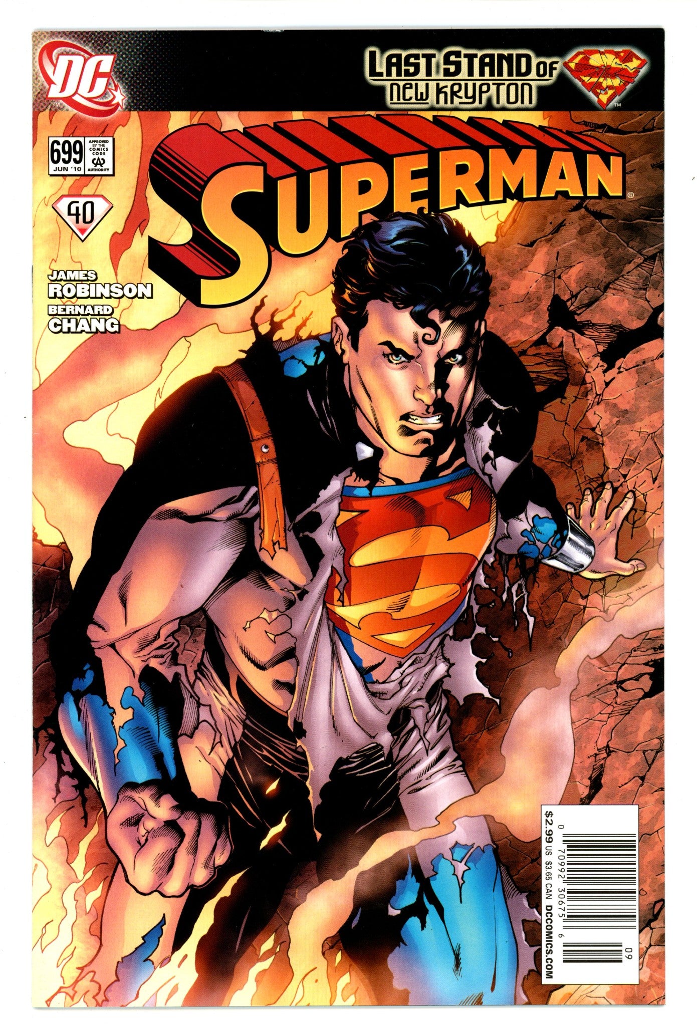 Superman Vol 1 699 VF (8.0) (2010) Newsstand 