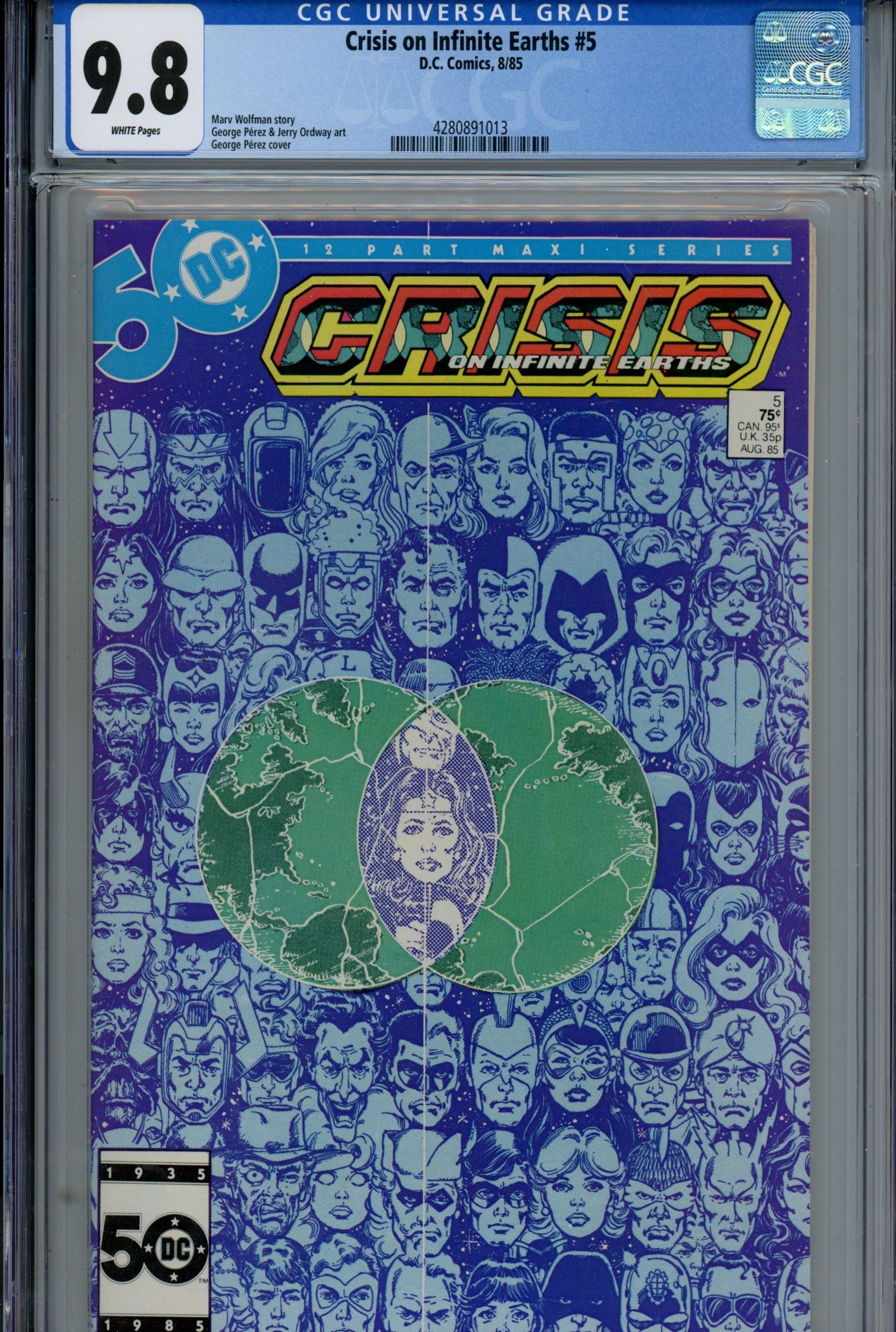 Crisis on Infinite Earths 5 CGC 9.8 (NM/M) (1985) 