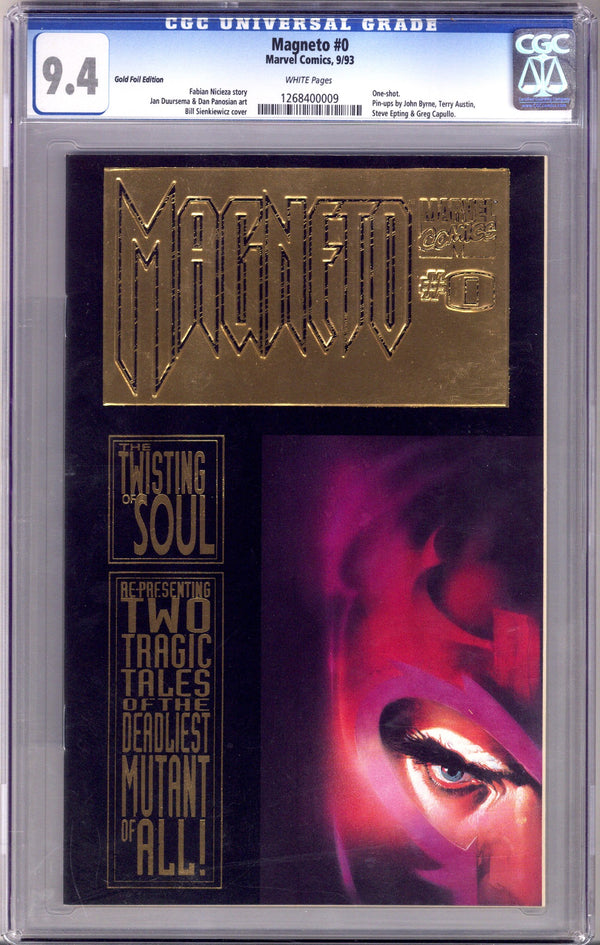 Magneto: The Twisting of a Soul 0 Gold Edition Variant CGC 9.4 (1993)