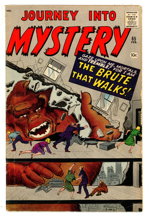 Journey into Mystery Vol 1 65 VG+ (4.5) (1961) 