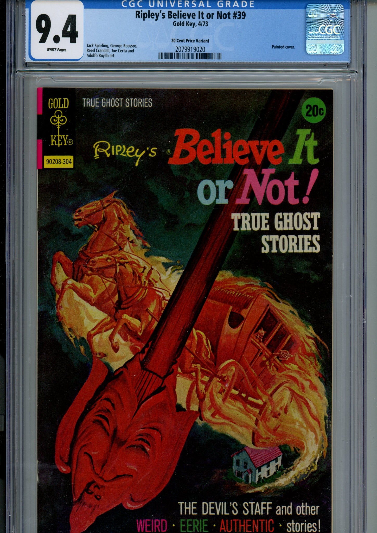 Ripley's Believe It or Not! 39 CGC 9.4 (NM) (1973) Price Variant 