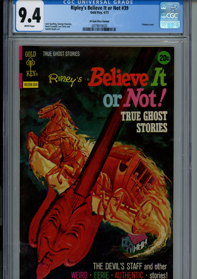Ripley's Believe It or Not! 39 CGC 9.4 (NM) (1973) Price Variant 