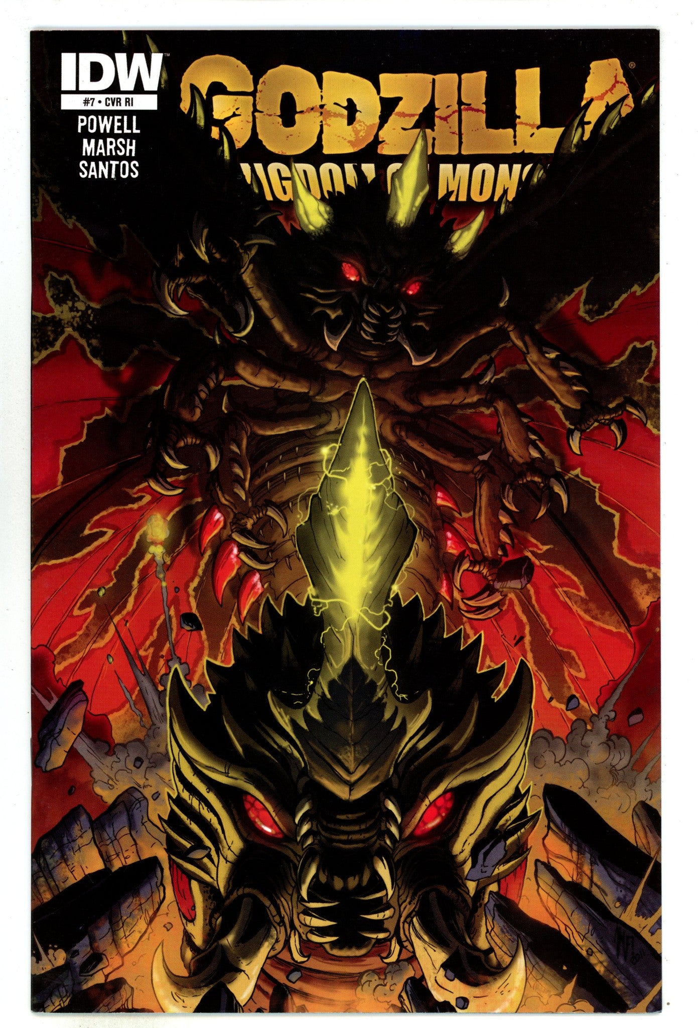 Godzilla: Kingdom of Monsters 7 VF- (7.5) (2011) Frank Incentive Variant 