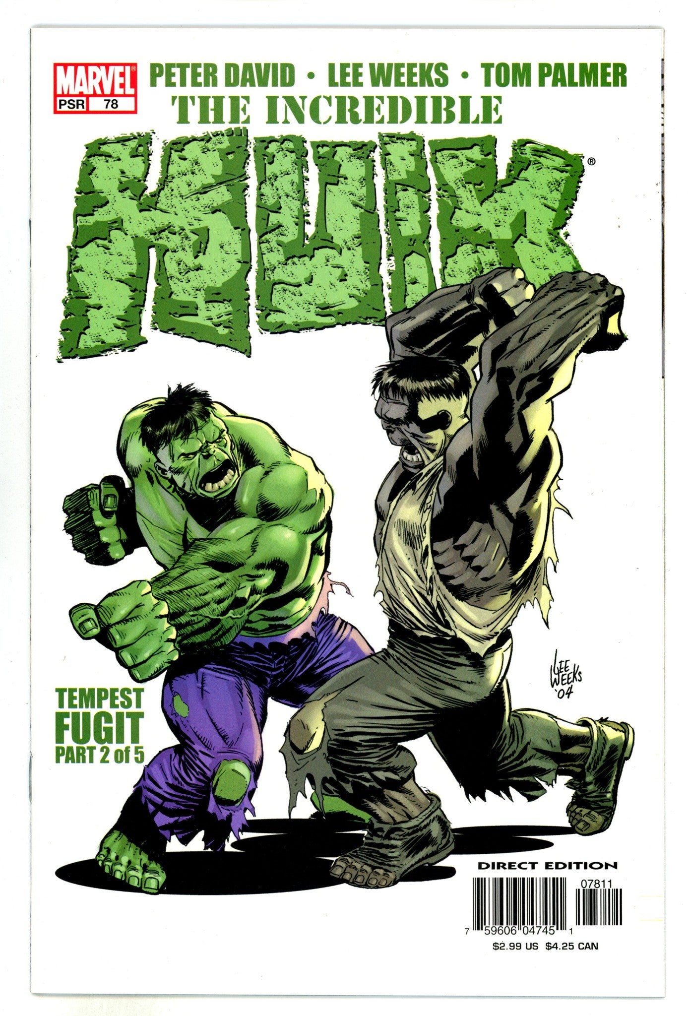 Incredible Hulk Vol 2 78 High Grade (2005) 