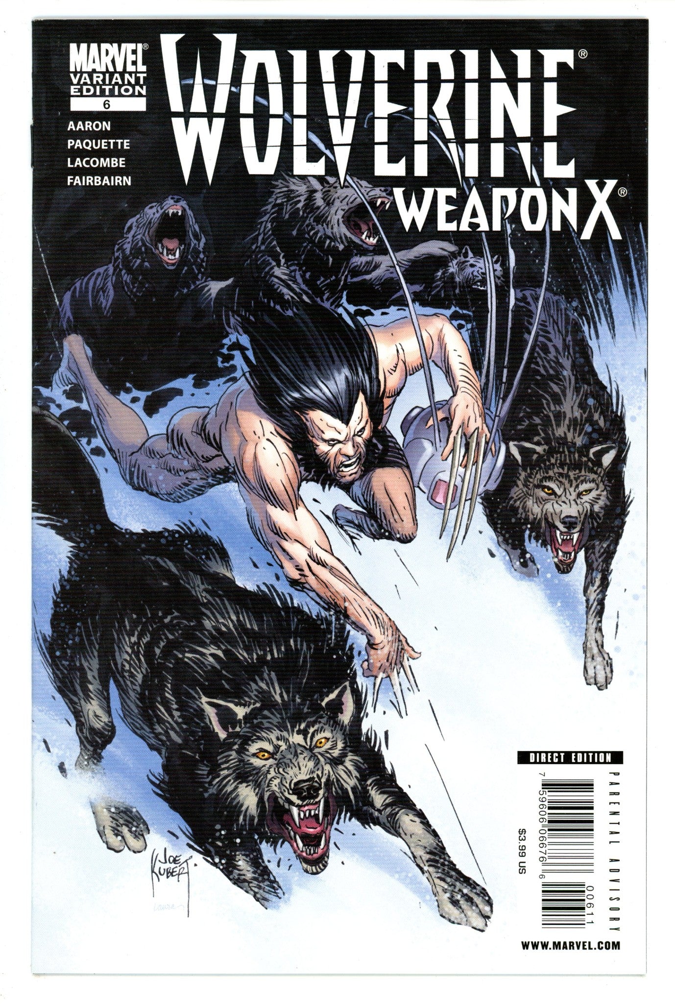Wolverine Weapon X 6 High Grade (2009) Kubert Variant 
