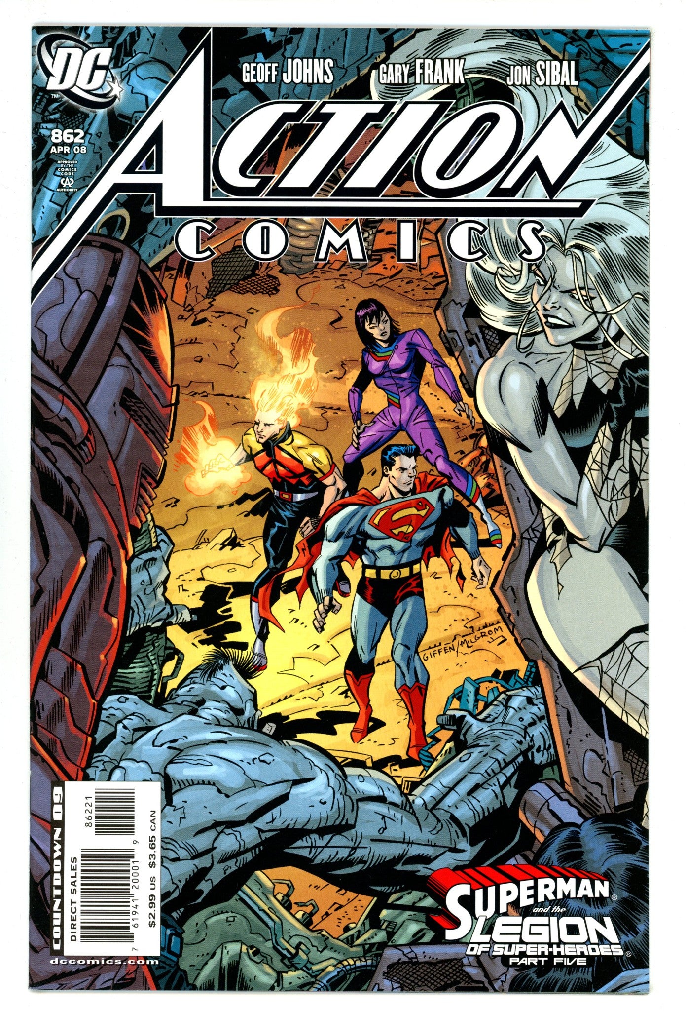 Action Comics Vol 1 862 High Grade (2008) Giffen Incentive Variant 