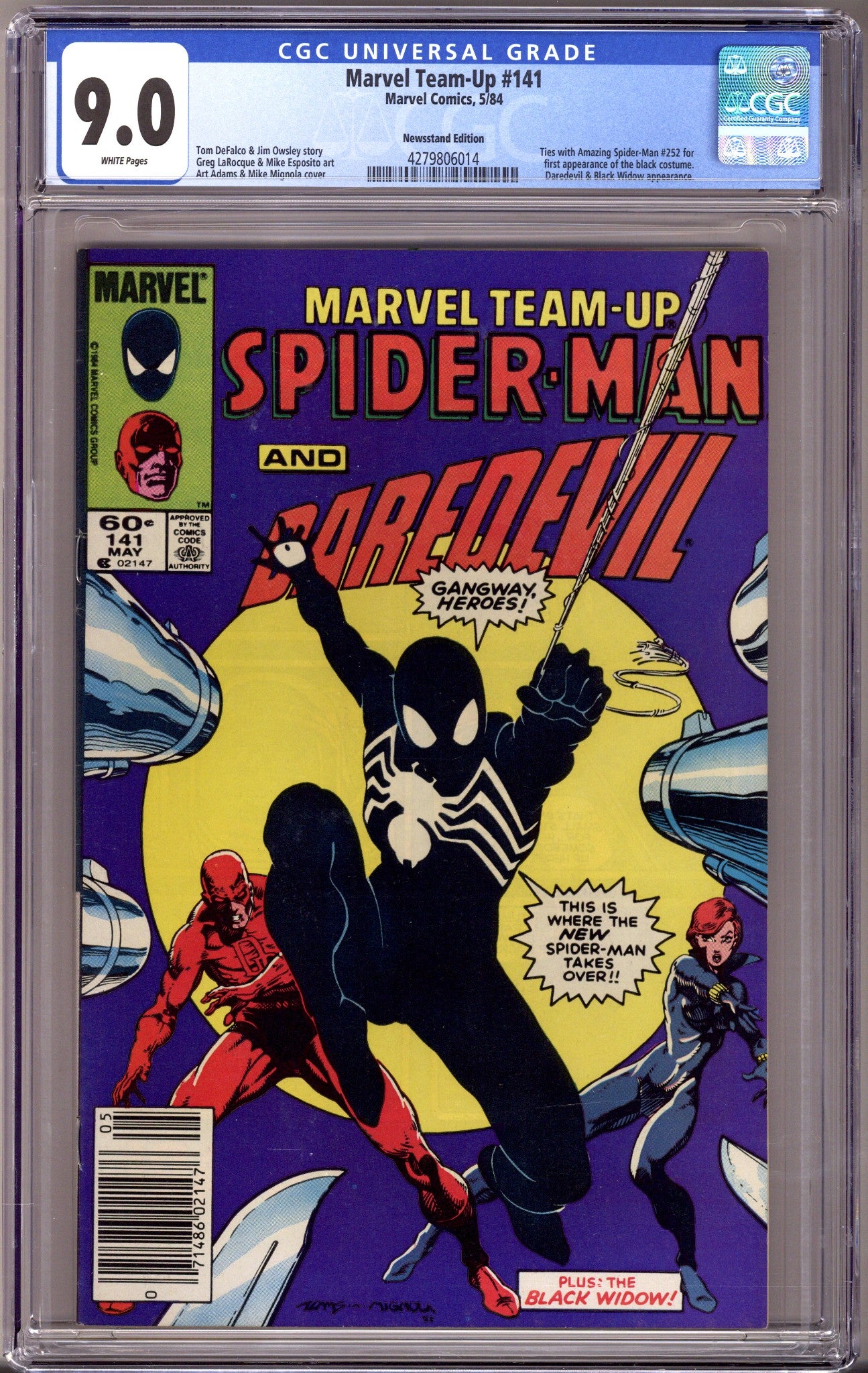 Marvel Team-Up Vol 1 141 CGC 9.0 (VF/NM) (1984) Newsstand 