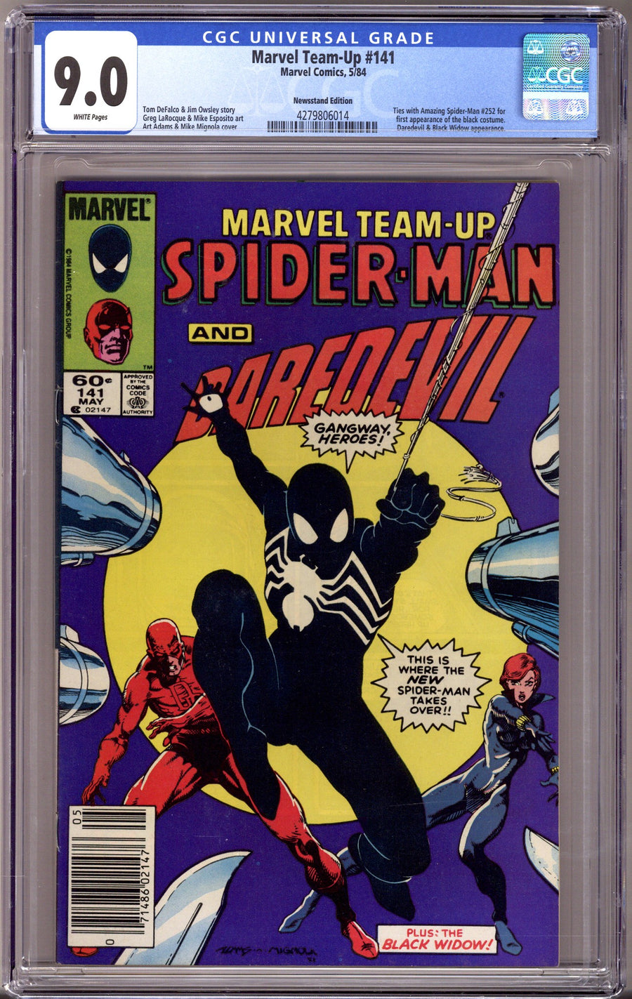 Marvel Team-Up Vol 1 141 CGC 9.0 (VF/NM) (1984) Newsstand 