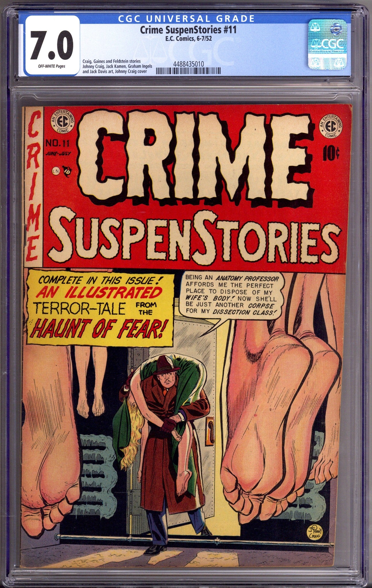 Crime SuspenStories Vol 1 11 CGC 7.0 (FN/VF) (1952) 