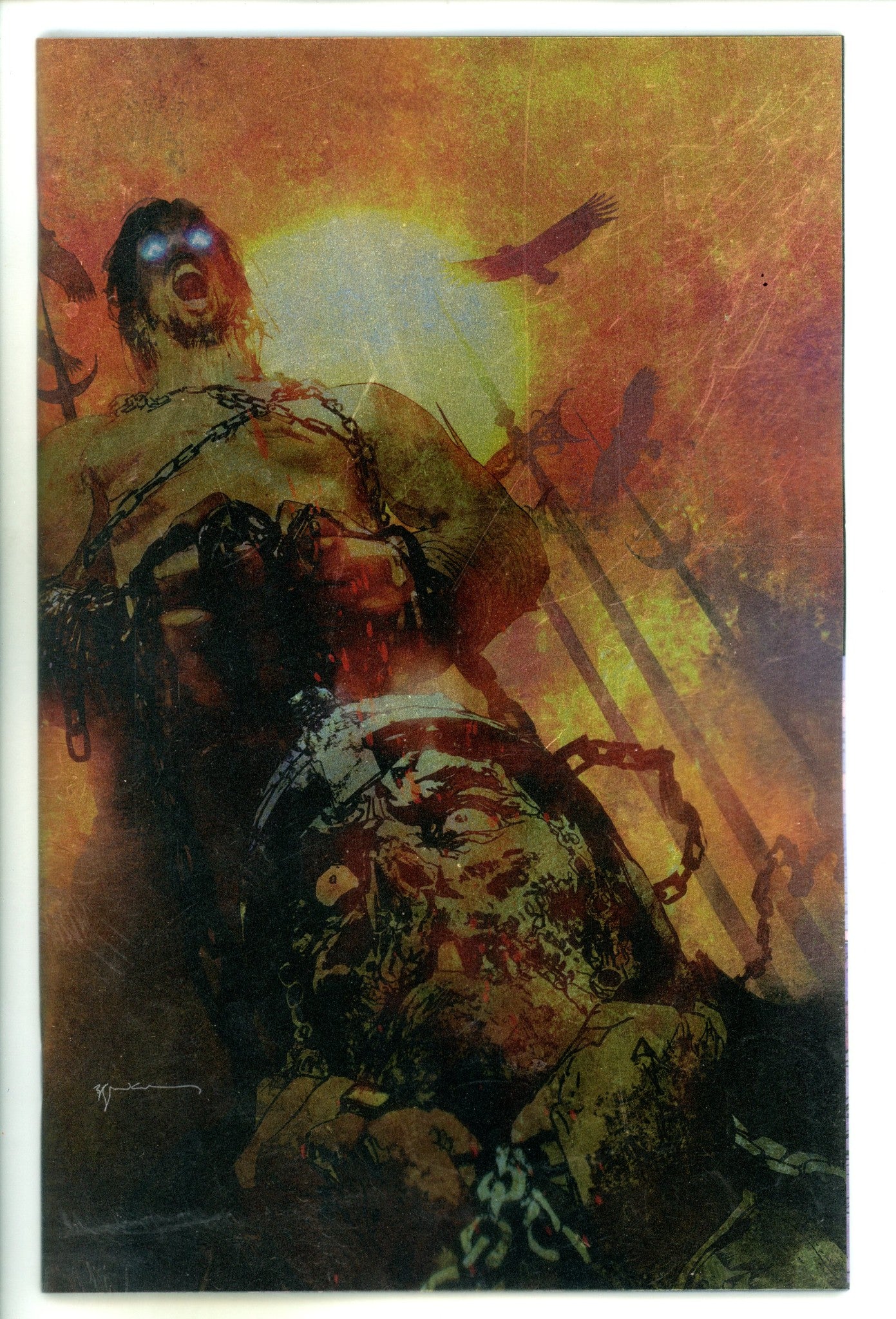BRZRKR The Lost Book Of B 1 Sienkiewicz Virgin Foil Incentive Variant NM- (2024)