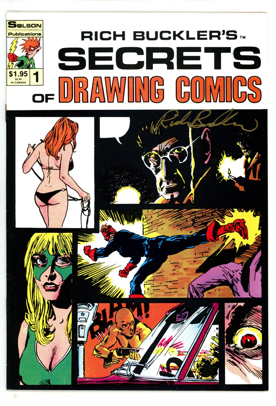 Secrets of Drawing Comics 1 VF (8.0) (1986) Signed x1 Cover Rich Buckler 