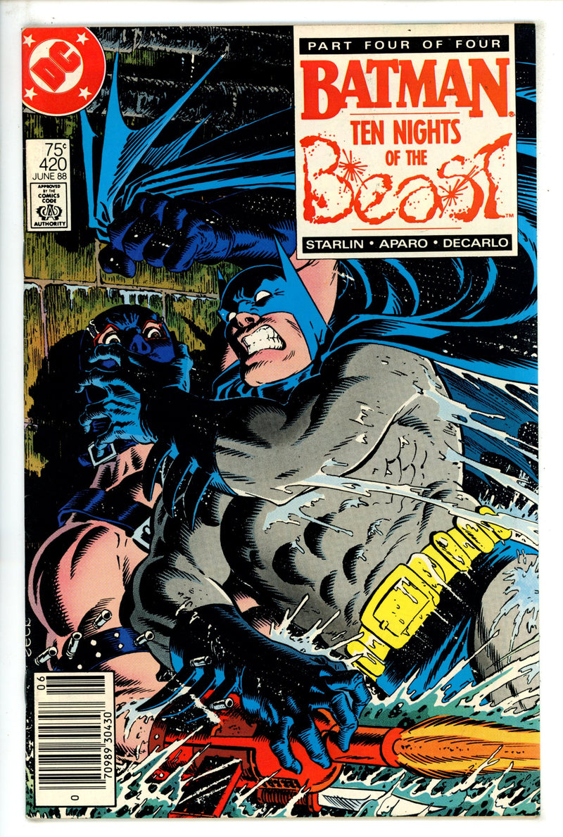Batman Vol 1 420 FN+ (6.5) (1988) Newsstand 