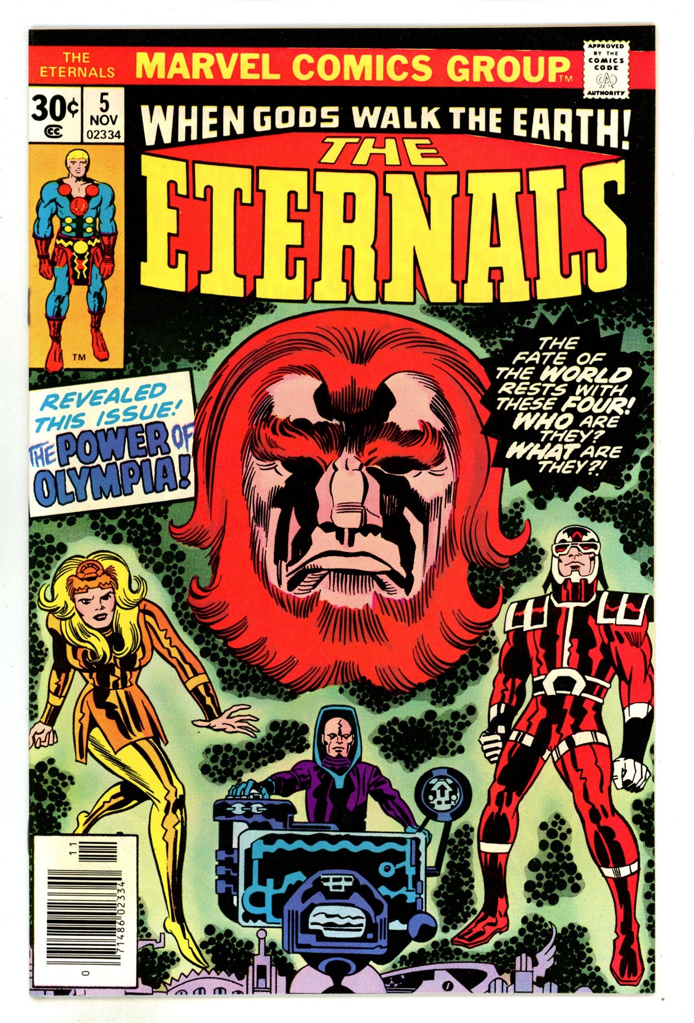 The Eternals Vol 1 5 NM- (9.2) (1976) 