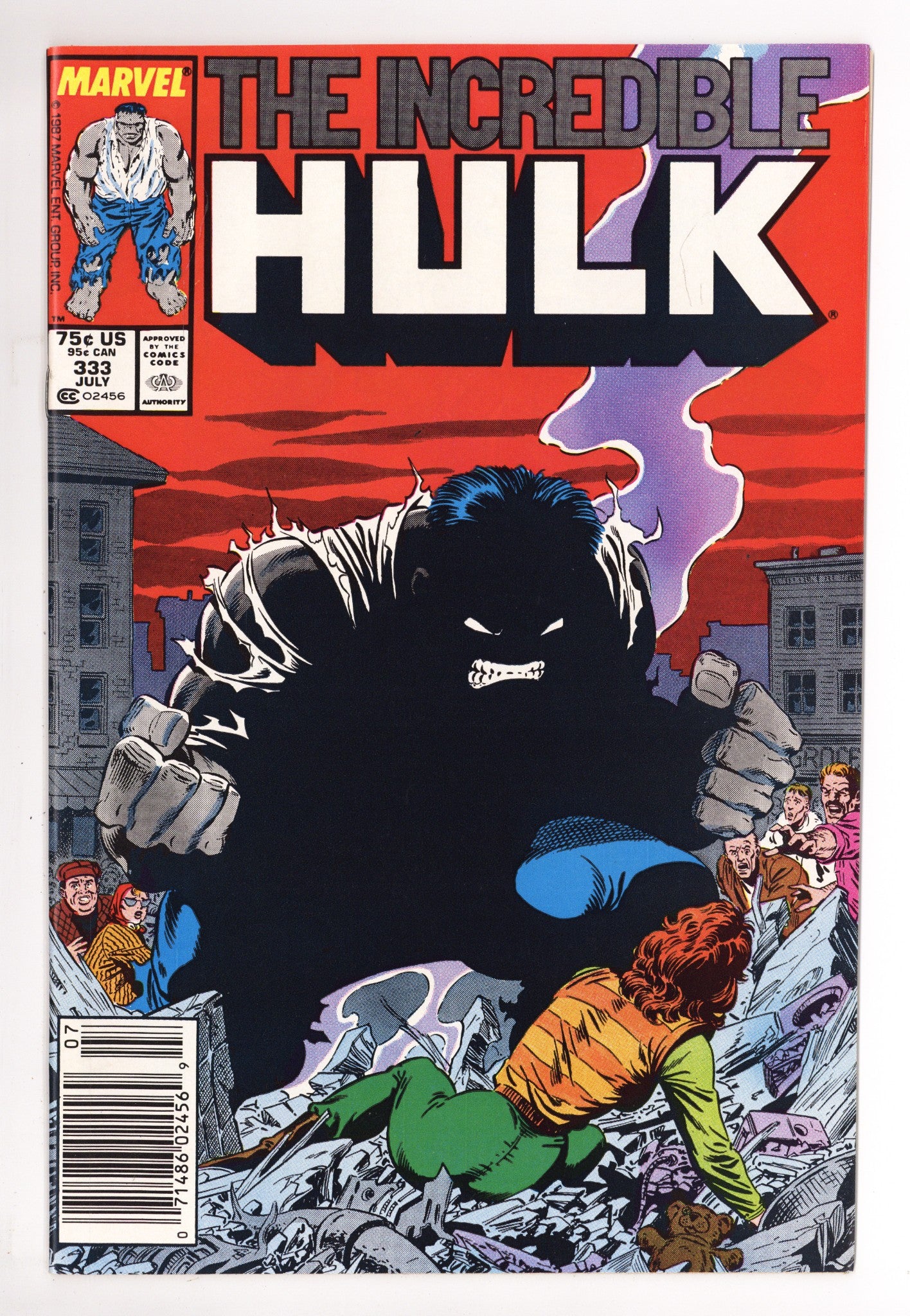 The Incredible Hulk Vol 1 333 NM- (9.2) (1987) Newsstand 
