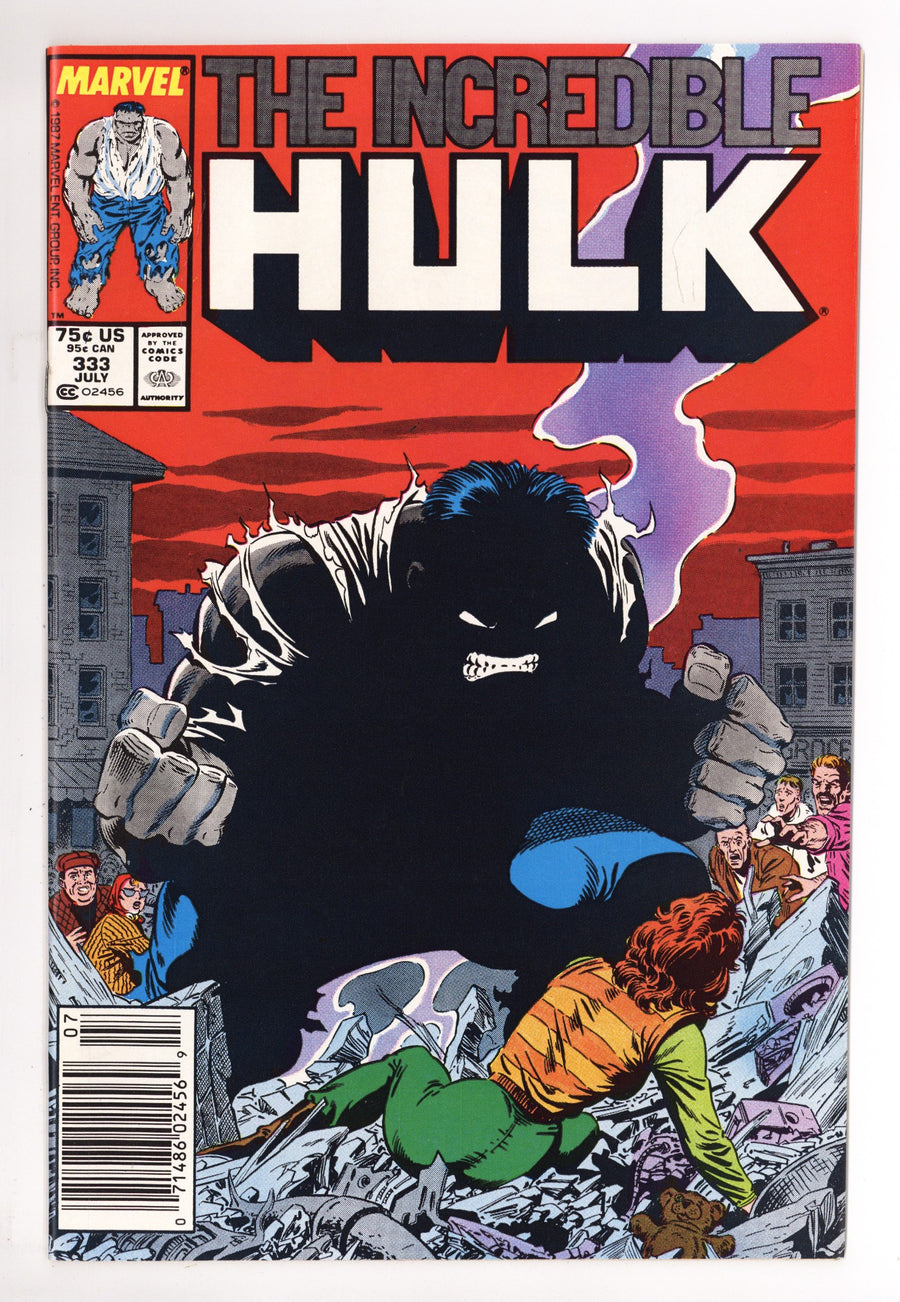 The Incredible Hulk Vol 1 333 NM- (9.2) (1987) Newsstand 