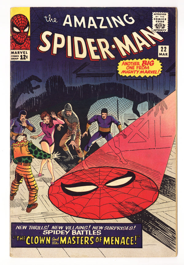 The Amazing Spider-Man Vol 1 22 FN- (5.5) Colour Touch (1964)