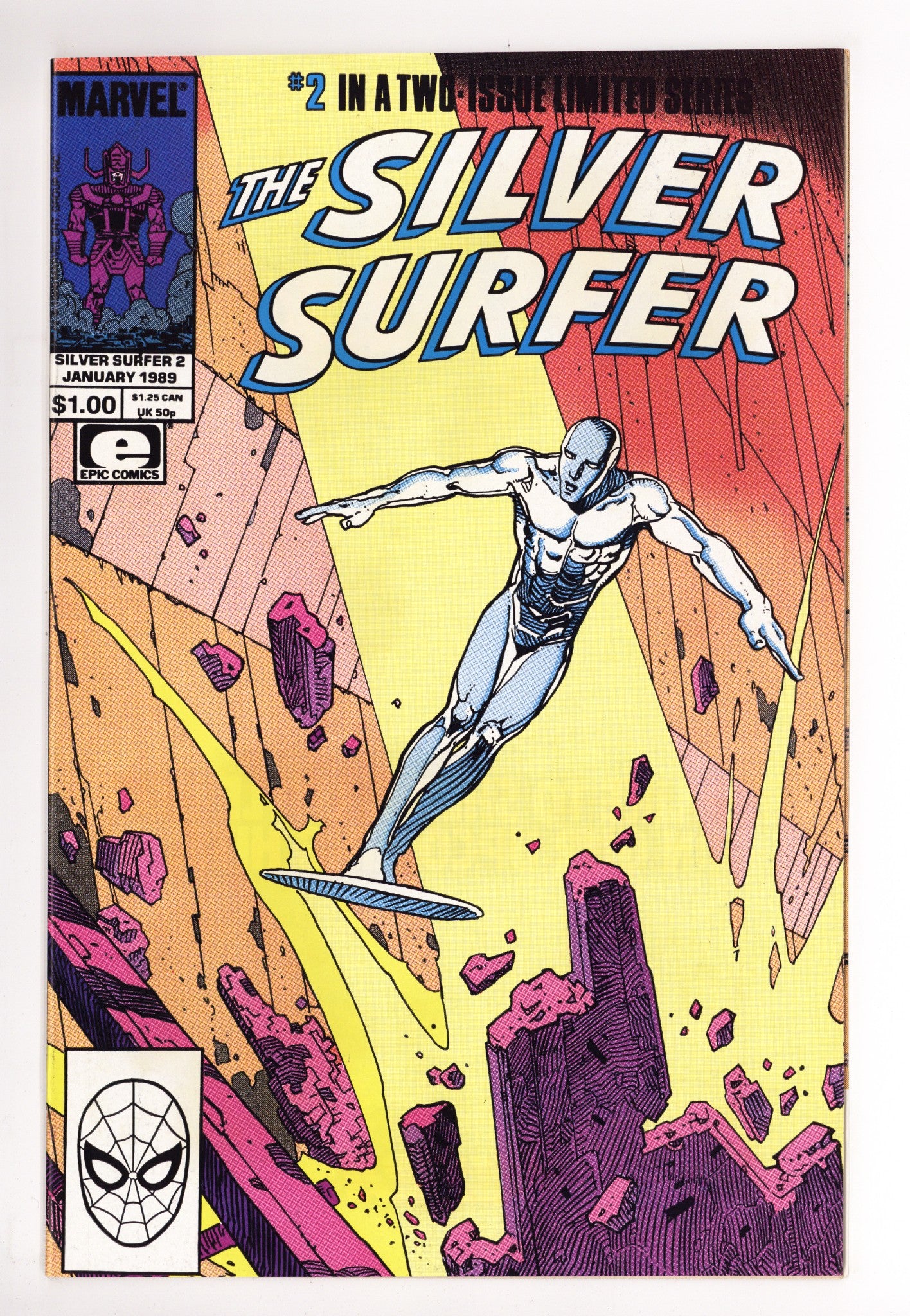 The Silver Surfer Vol 4 2  VF/NM (9.0)   (1989)        