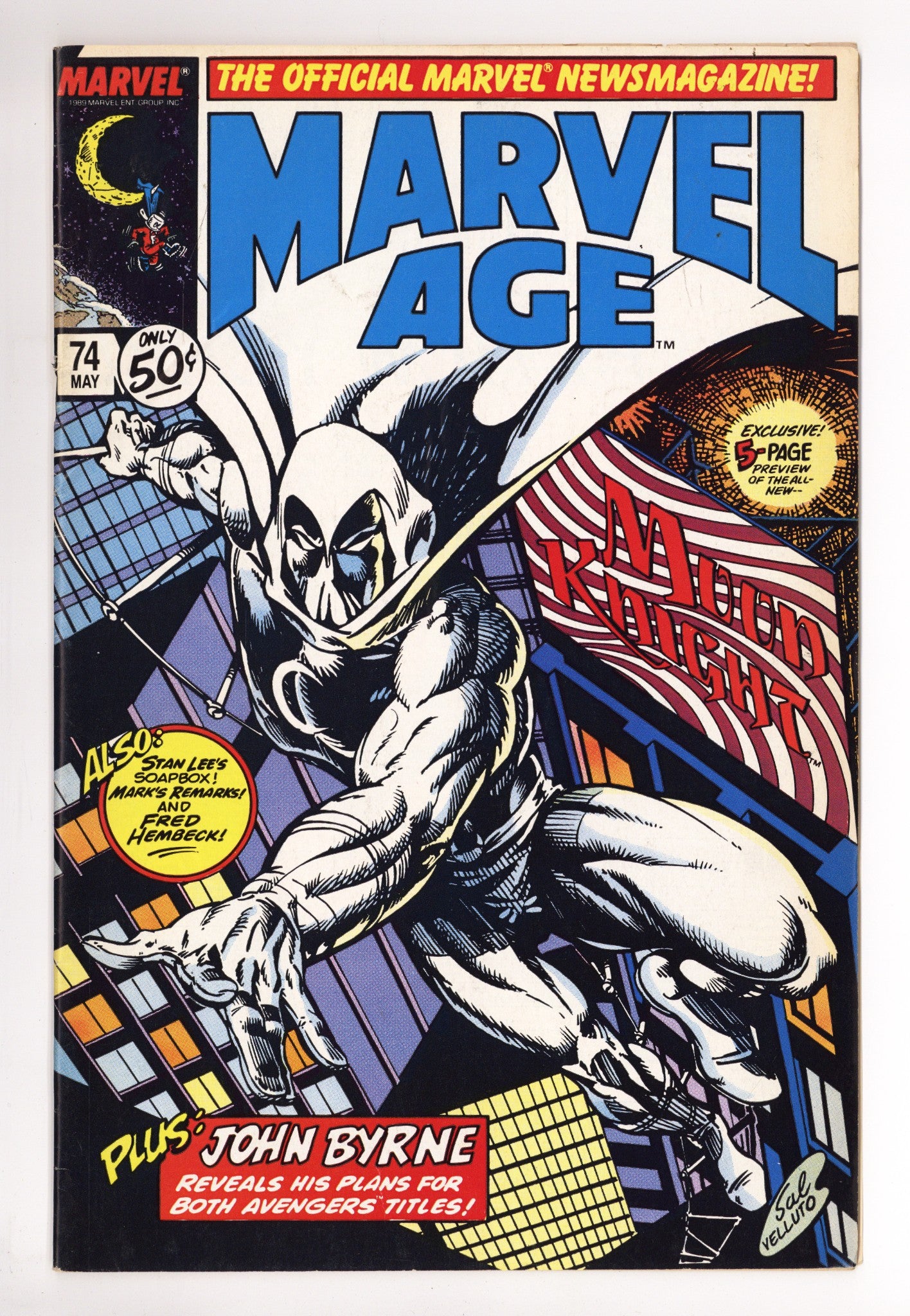 Marvel Age 74 Low Grade (1989) 