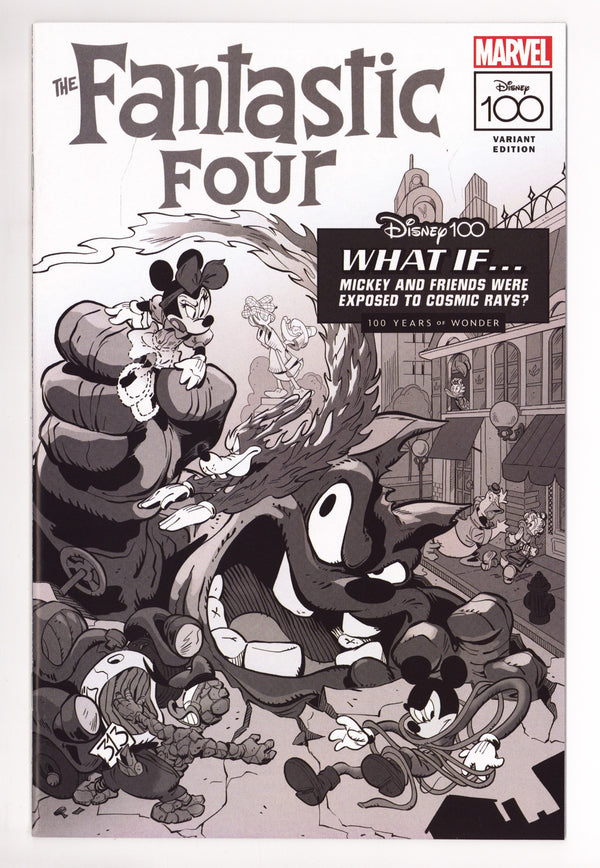 The Amazing Spider-Man Vol 6 19 NM- (9.2) (2023) Perissinotto B&W Disney Homage Incentive Variant