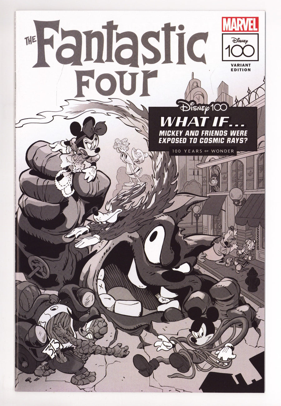 The Amazing Spider-Man Vol 6 19 NM- (9.2) (2023) Perissinotto B&W Disney Homage Incentive Variant 