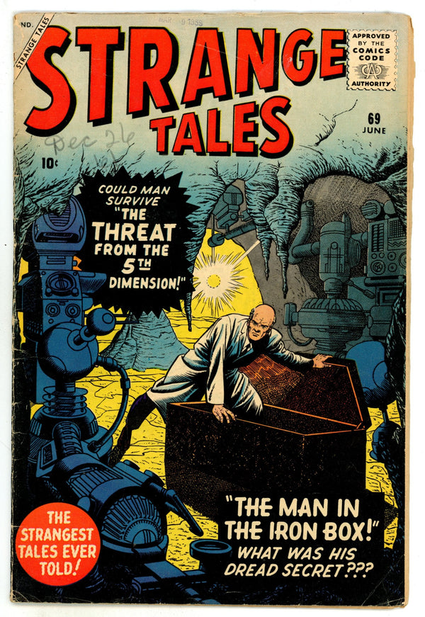 Strange Tales Vol 1 69 VG (4.0) (1959)