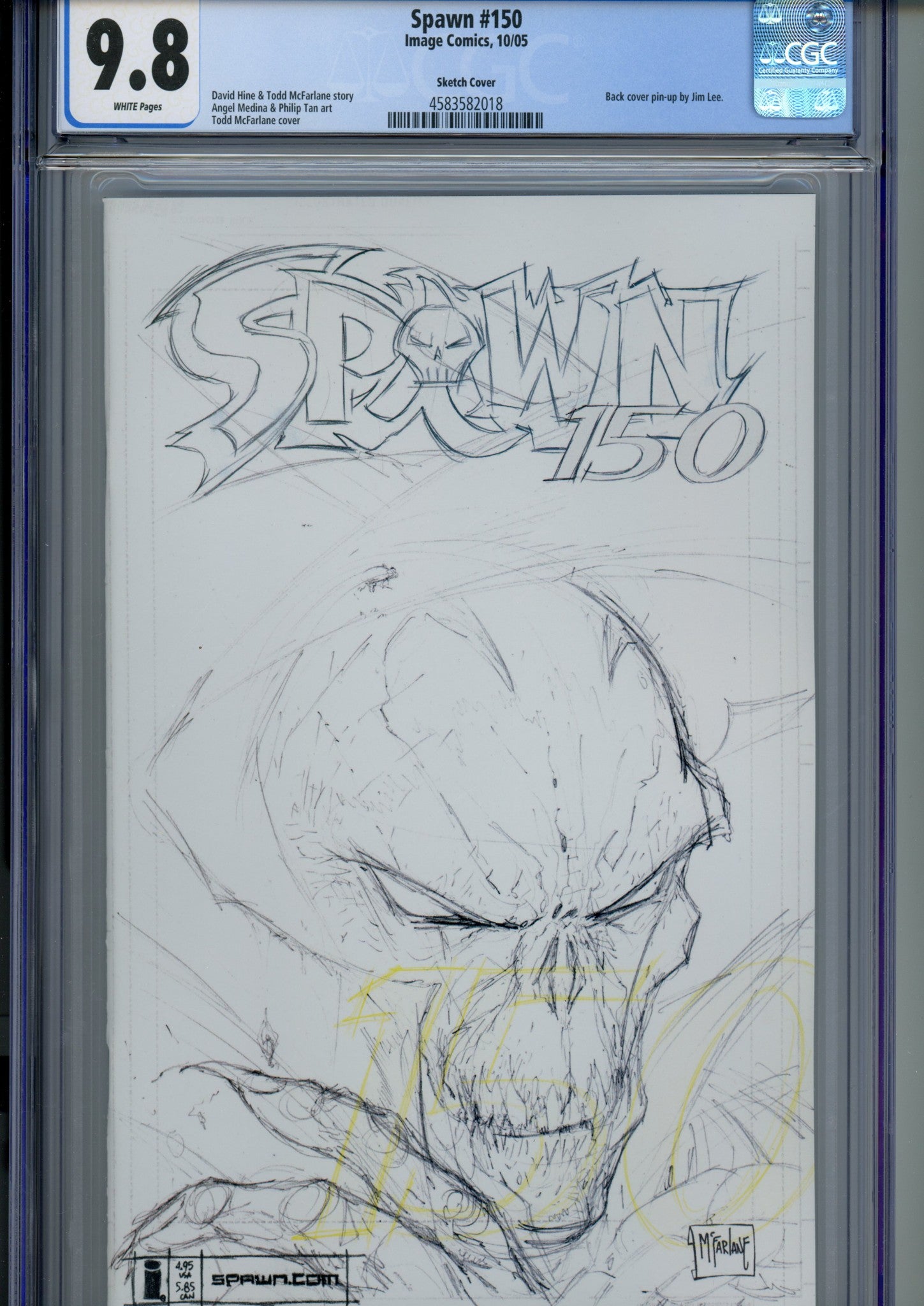 Spawn 150 CGC 9.8 (NM/M) (2005) McFarlane Sketch Variant 
