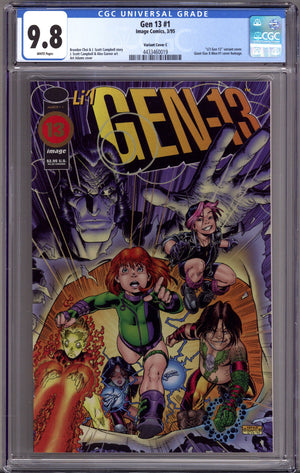 Gen 13 Vol 2 1 CGC 9.8 (NM/M) (1995) Adams Li'l Gen 13 Variant