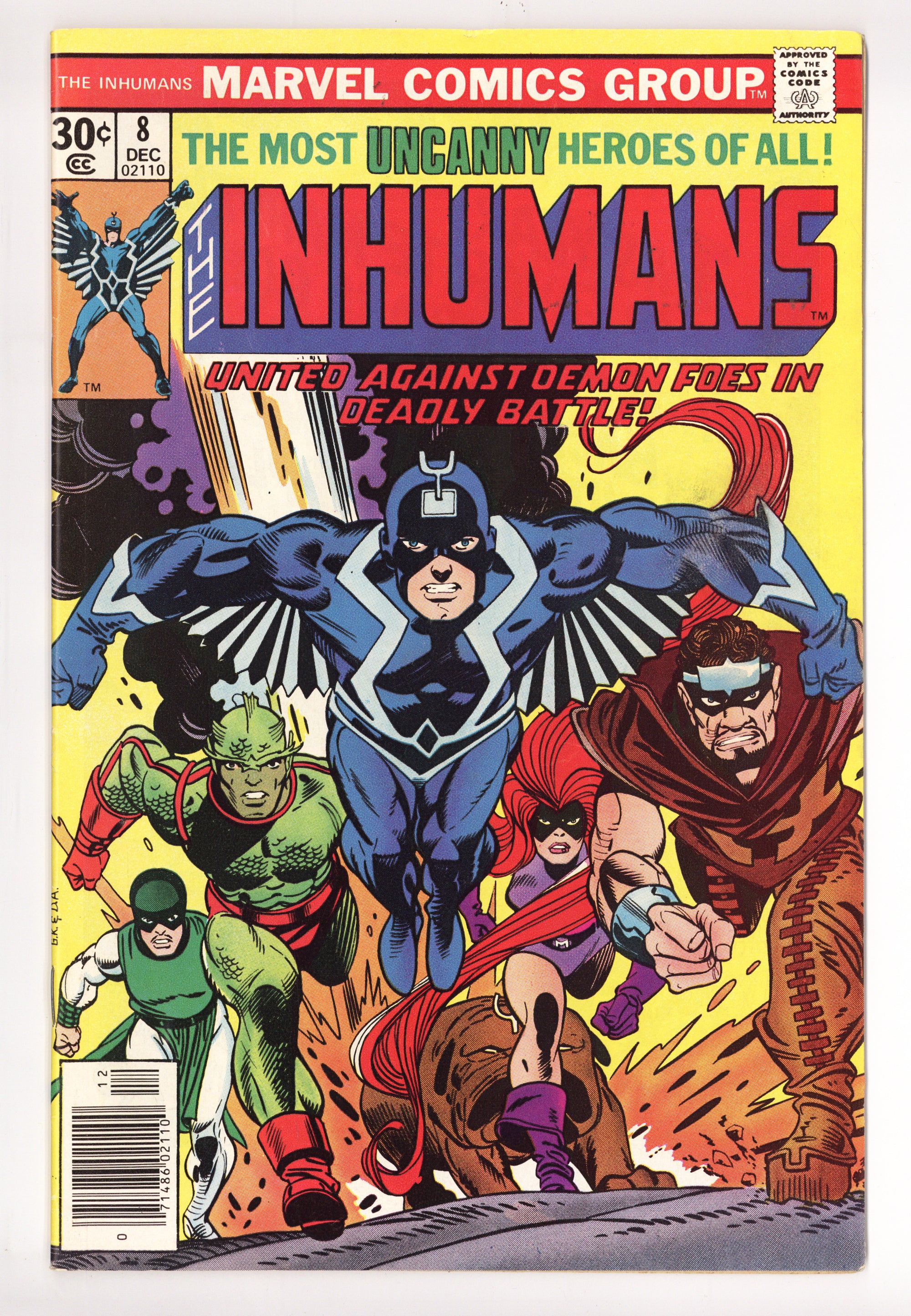 The Inhumans Vol 1 8 Mid Grade (1976) 