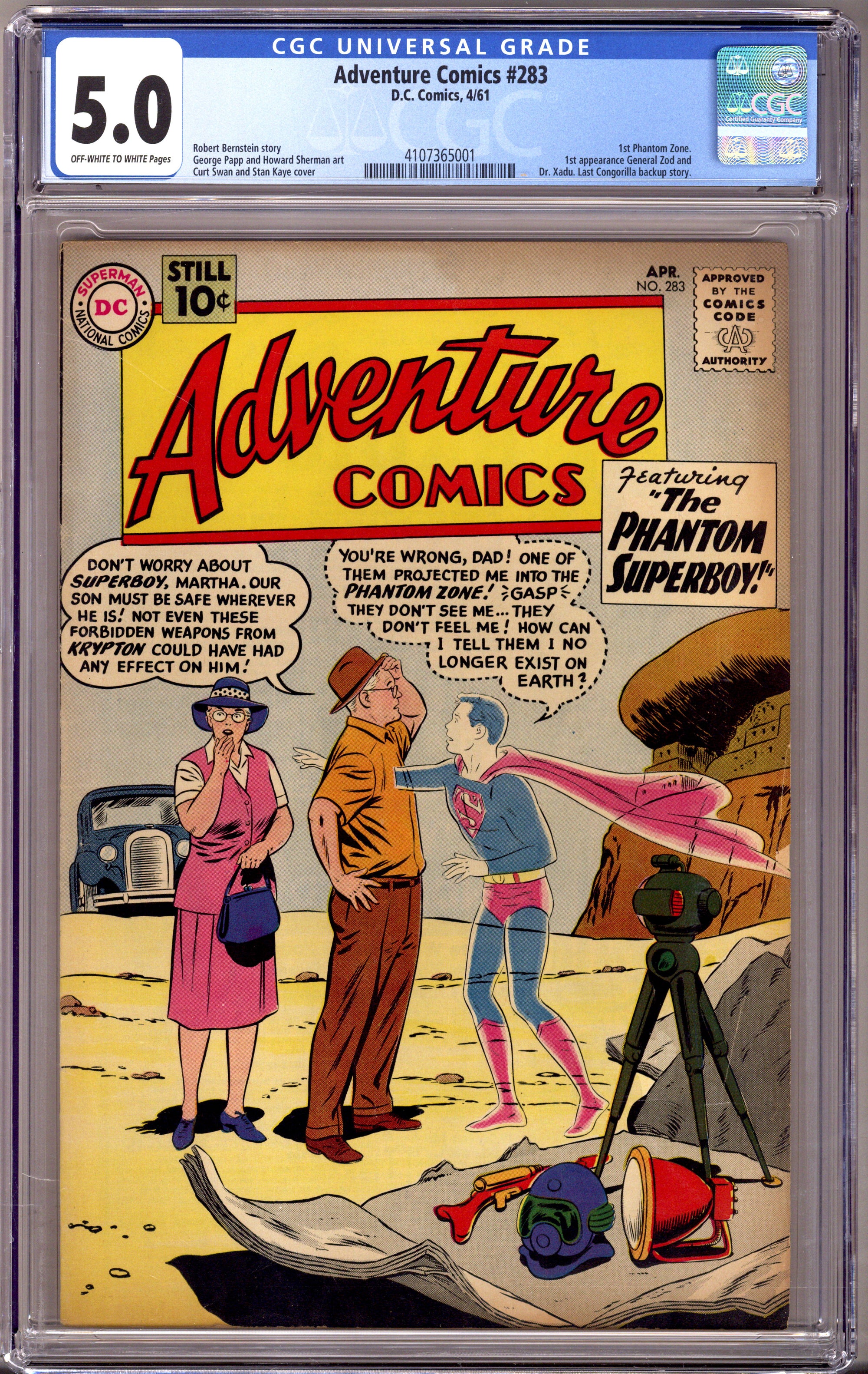 Adventure Comics Vol 1 283 CGC 5.0 (VG/FN) (1961) 