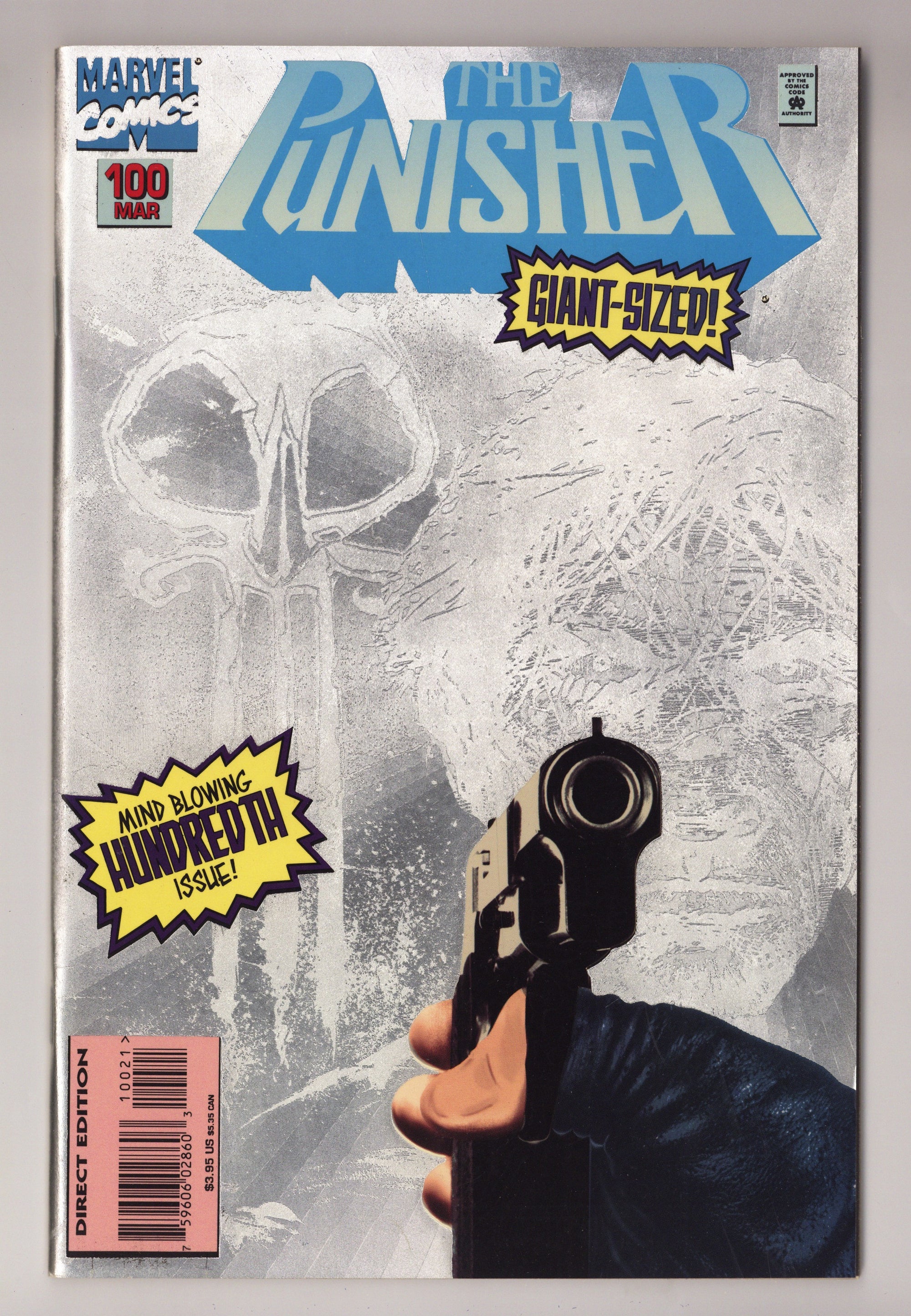 The Punisher Vol 2 100  NM- (9.2)   (1995) Silver Foil   Variant  