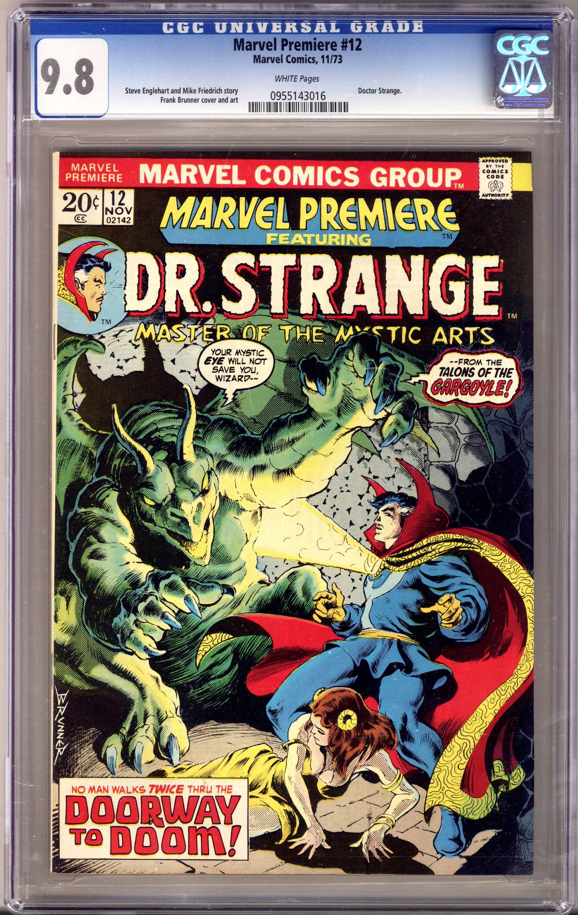 Marvel Premiere 12 CGC 9.8 (NM/M) (1973) 