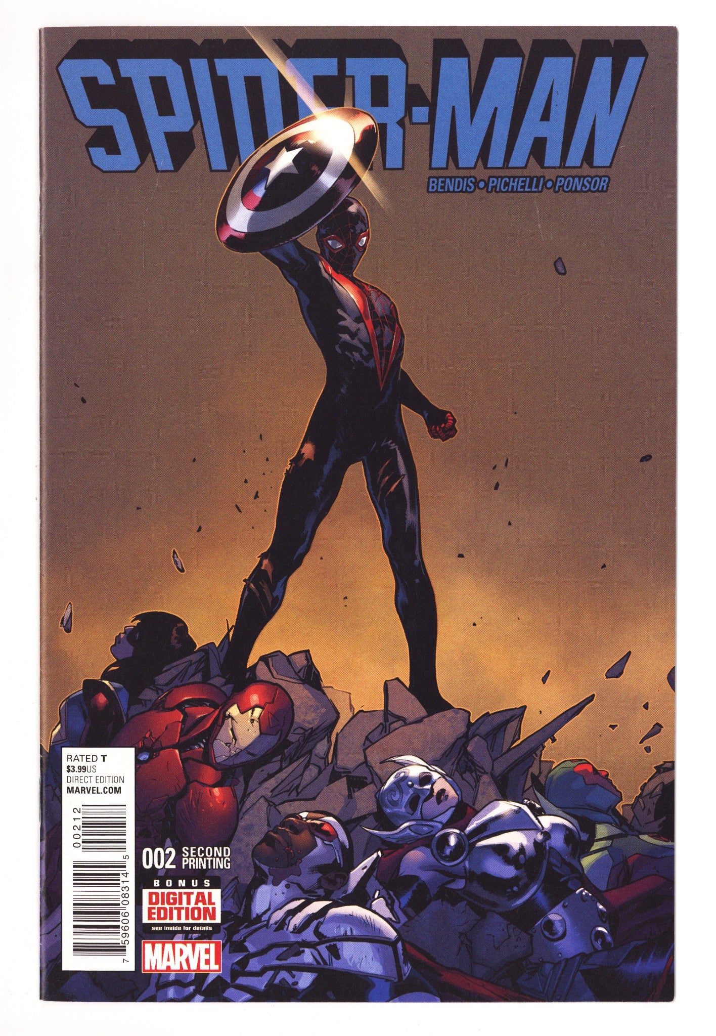 Spider-Man Vol 2 2  VF/NM (9.0)   (2016)     2nd Print  
