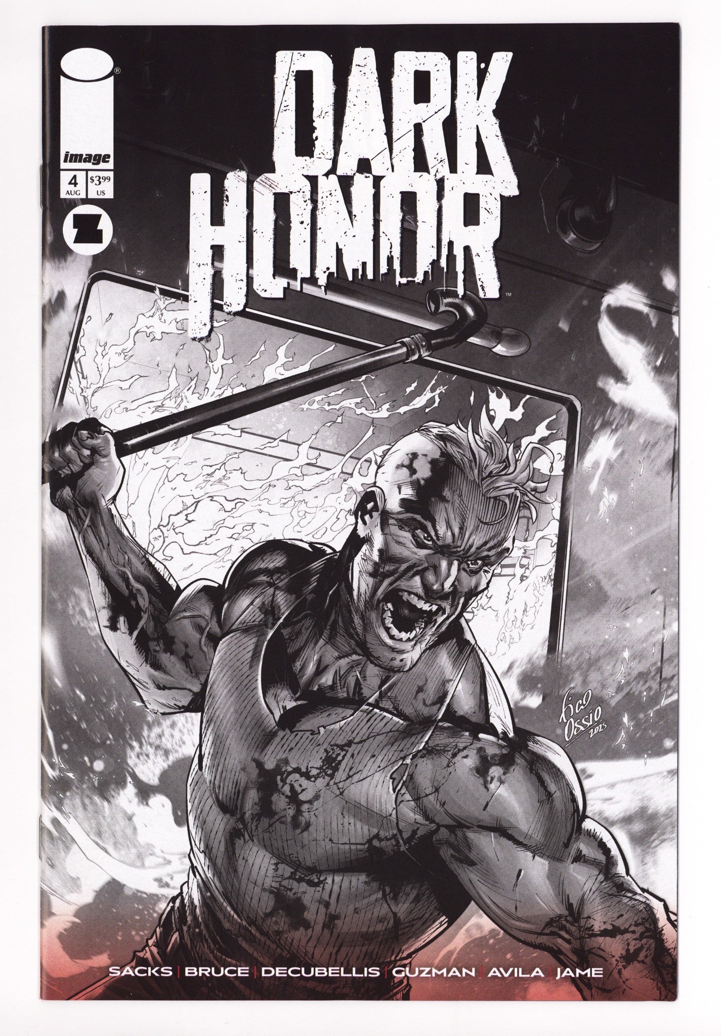 Dark Honor 4 Ossio B&W Incentive VF/NM (2025)
