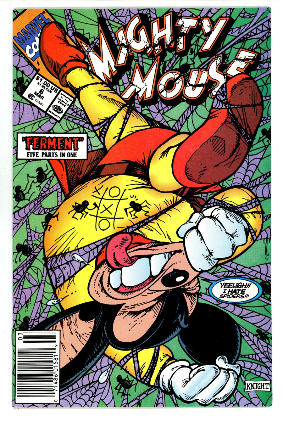 Mighty Mouse 6 FN+ (6.5) (1991) Newsstand 