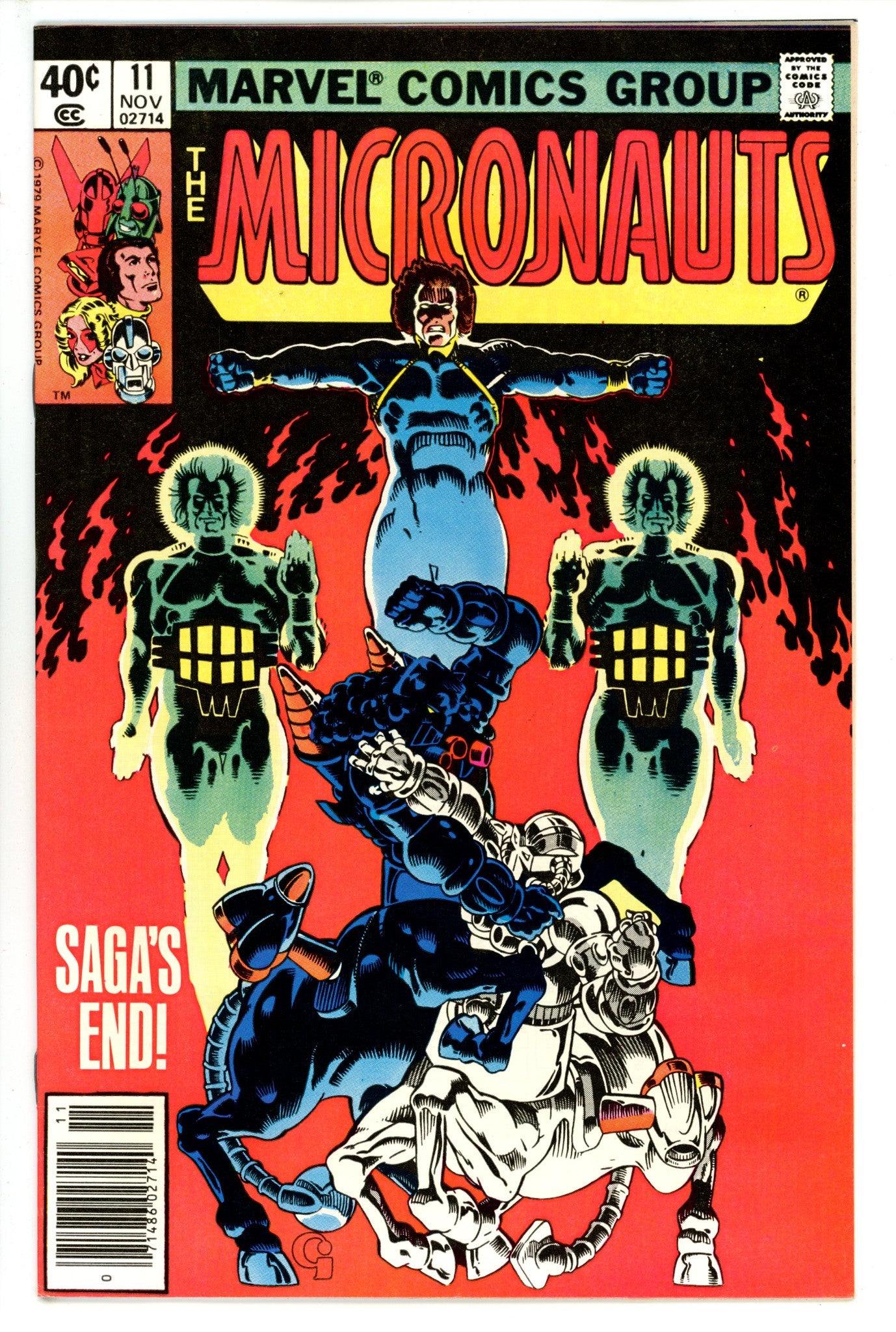 Micronauts Vol 1 11 Newsstand VF+ (1979)