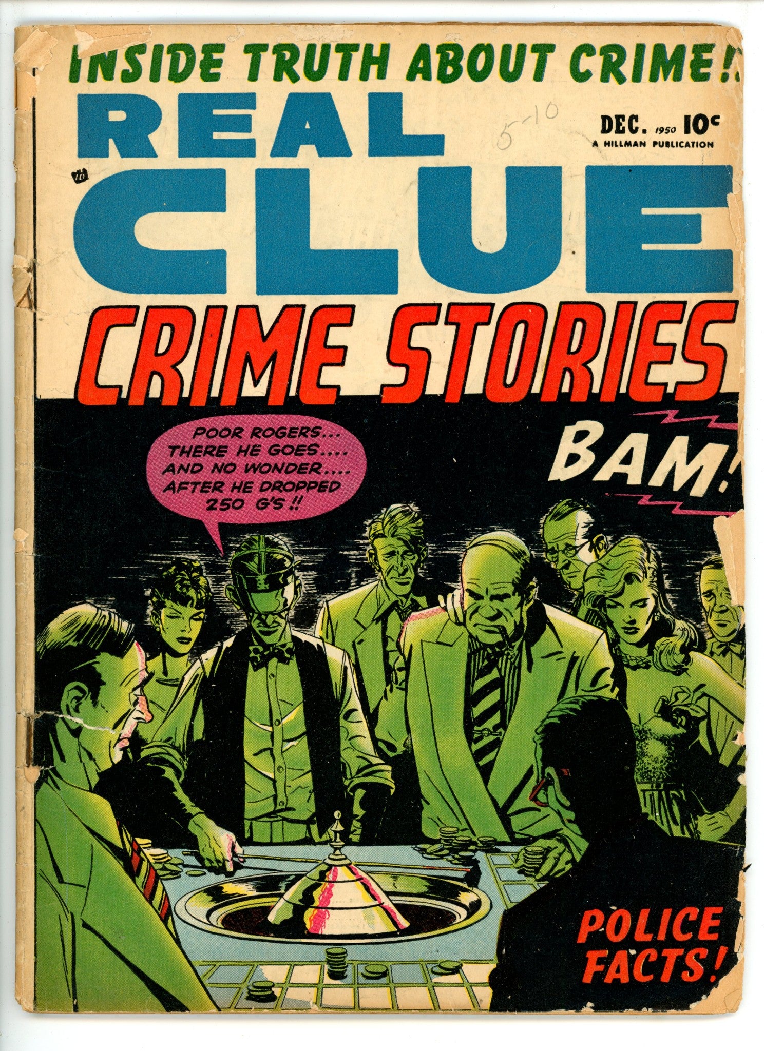 Real Clue Crime Stories Vol 5 10 [58] GD/VG (3.0) (1950) 