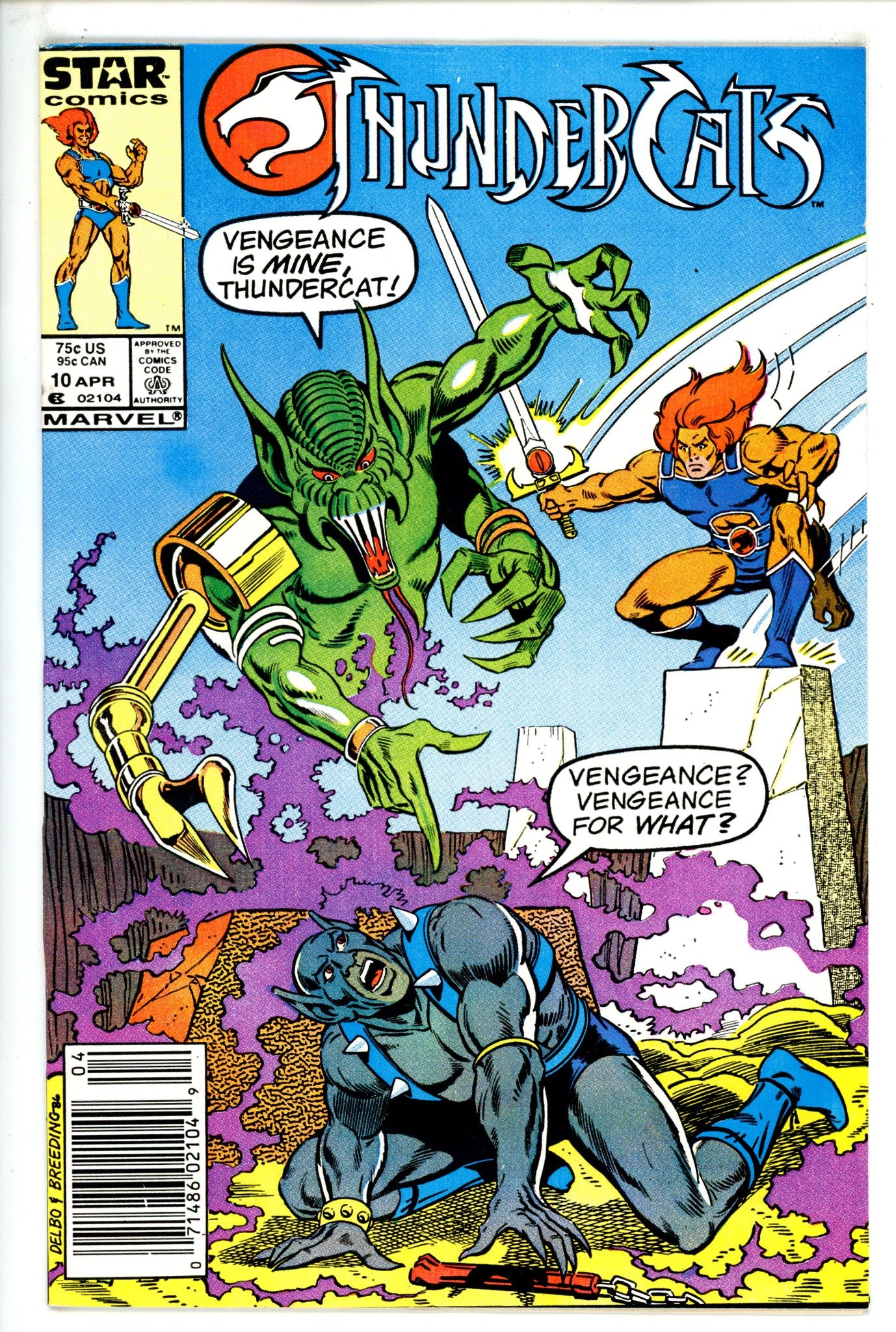 Thundercats 10 VF (8.0) (1987) Newsstand 