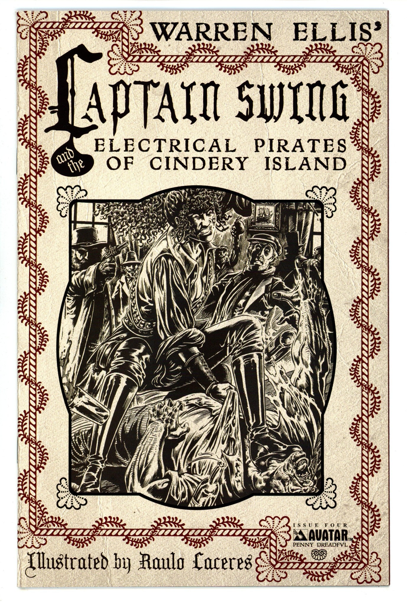 Captain Swing and the Electrical Pirates of Cindery Island 4 FN/VF (7.0) (2011) Dreadful Variant 